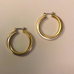 3/$20 Silver and Gold Hoop Earrings